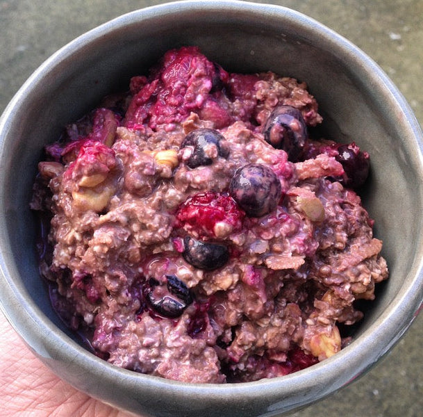 Breakfast of Champions- Chocolate & Berry Overnight Oats by Gemma
