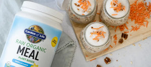 Vegan Carrot Cake Overnight Oats by Brandy Burke