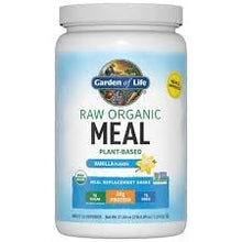 Raw Organic Meal, Shake & Meal Replacement, Vanilla - 1050g