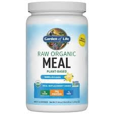 Raw Organic Meal, Shake & Meal Replacement, Vanilla - 1050g