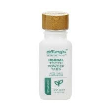 Dr Tungs Herbal Tooth Powder Tabs with Neen and Miswak, Spearmint