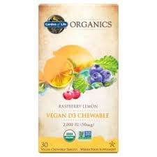 Organics D3 Chewable Vegan  - 30