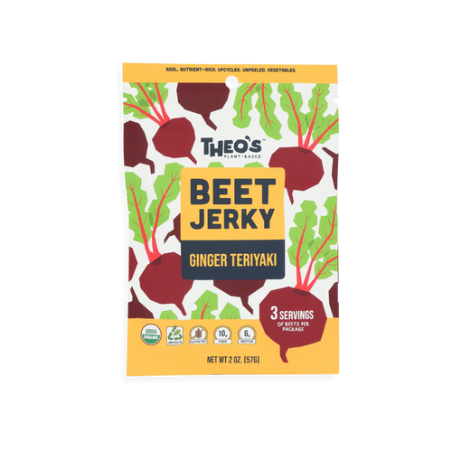 Organic Beet Jerky - Ginger Teriyaki - 6 x 57g