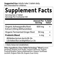 Organics Ashwagandha - 60 Vegan Tablets