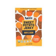 Theo's Organic Sweet Potato Jerky - Maple Dijon ( Single 57gm )