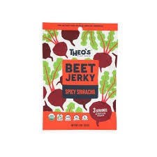 Theo's Organic Beet Jerky - Spicy Sriracha  ( Single 57gm )